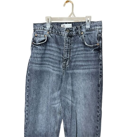 Zara High Rise Wide Leg Baggy Fit Jeans Size 10‎ - Picture 2 of 6